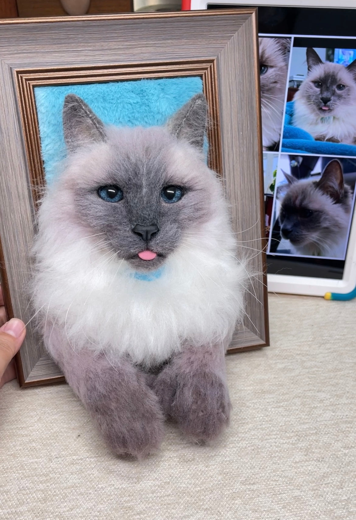Crafting a Cherished Memory: The Needle Felted Portrait of Charley