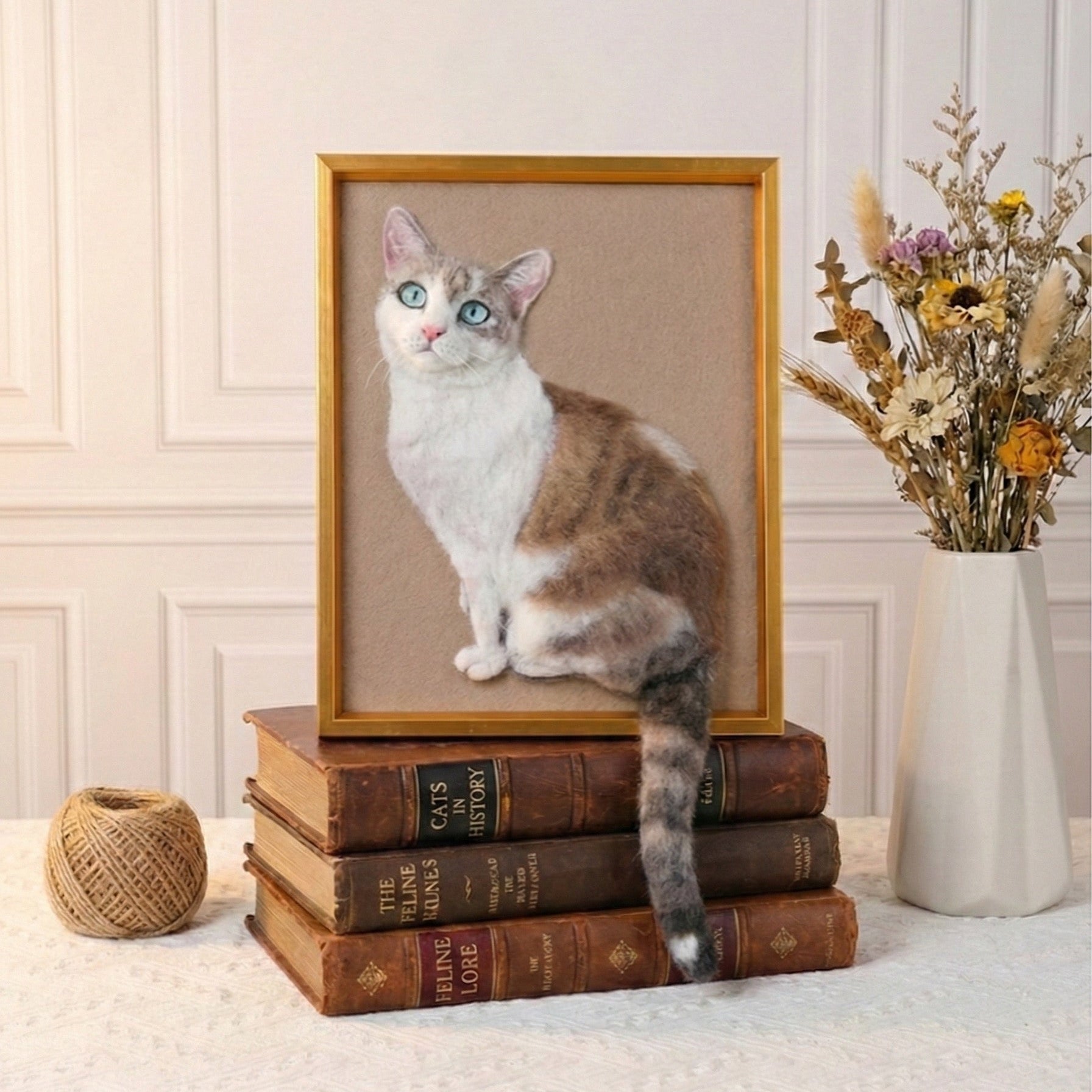 Wool-Painted Pet Portrait (Head with Body)